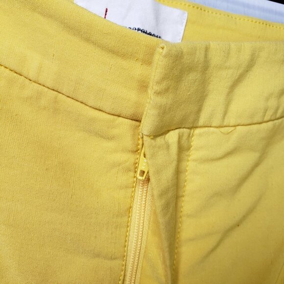 by‎ Anthropologie Pleated Tapered Trousers 2 Yellow Pants - Picture 4 of 11